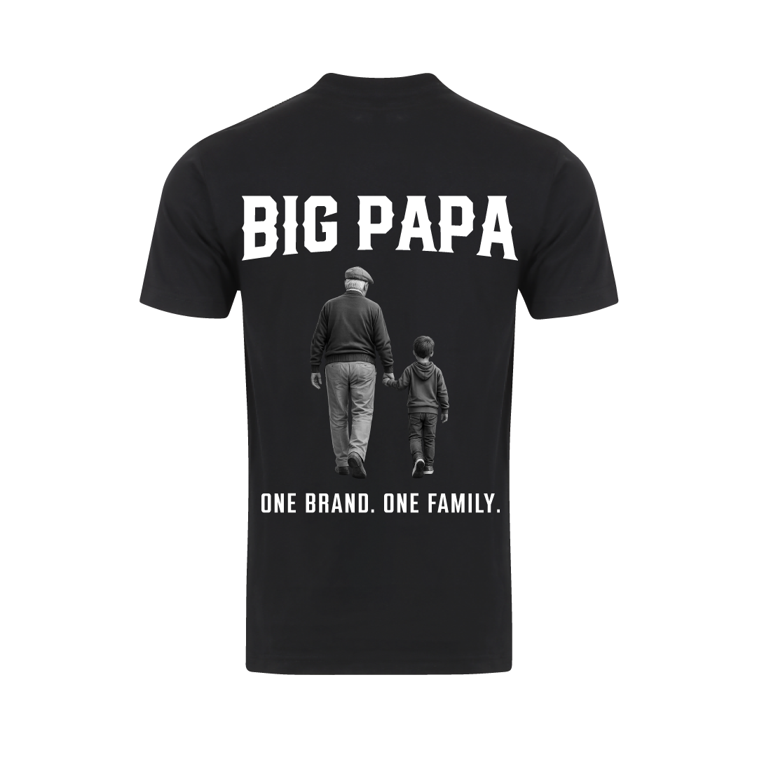 Big Papa Printed Black T-shirt