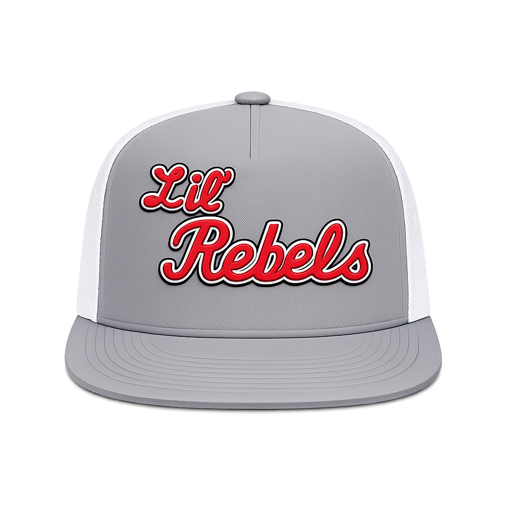 Lil Rebels Heather & white Snapback Cap