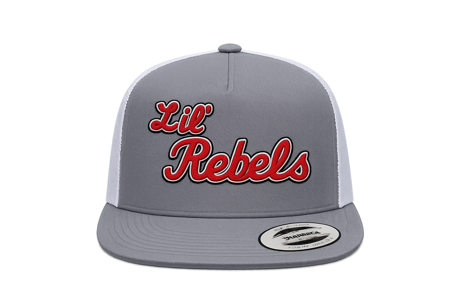 Lil Rebels Heather & white Snapback Cap