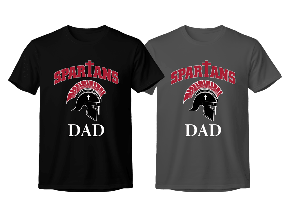 Scared Heart Spartan Dad Heavy Tee