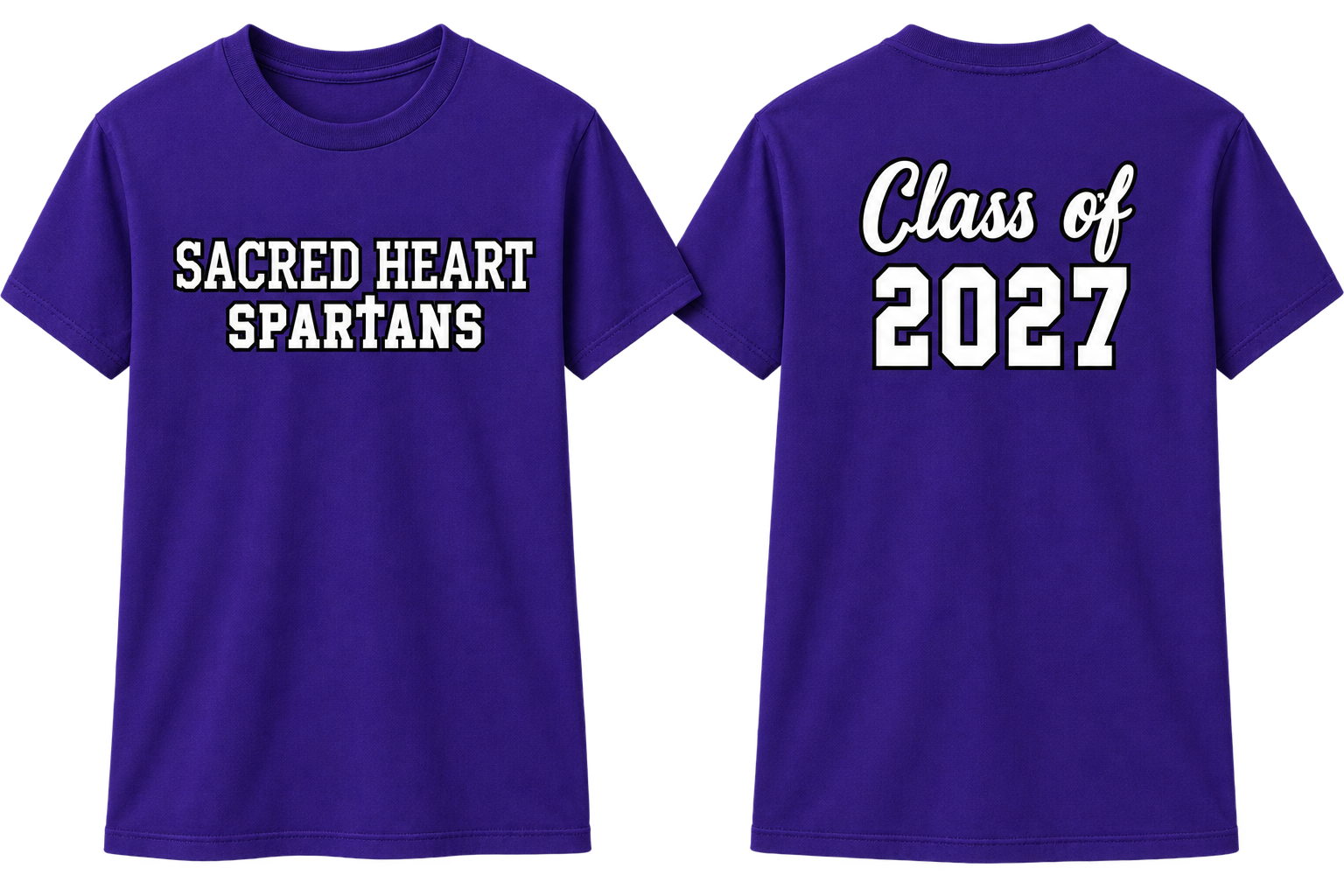 Sacred Heart Class Shirts 2027–2036