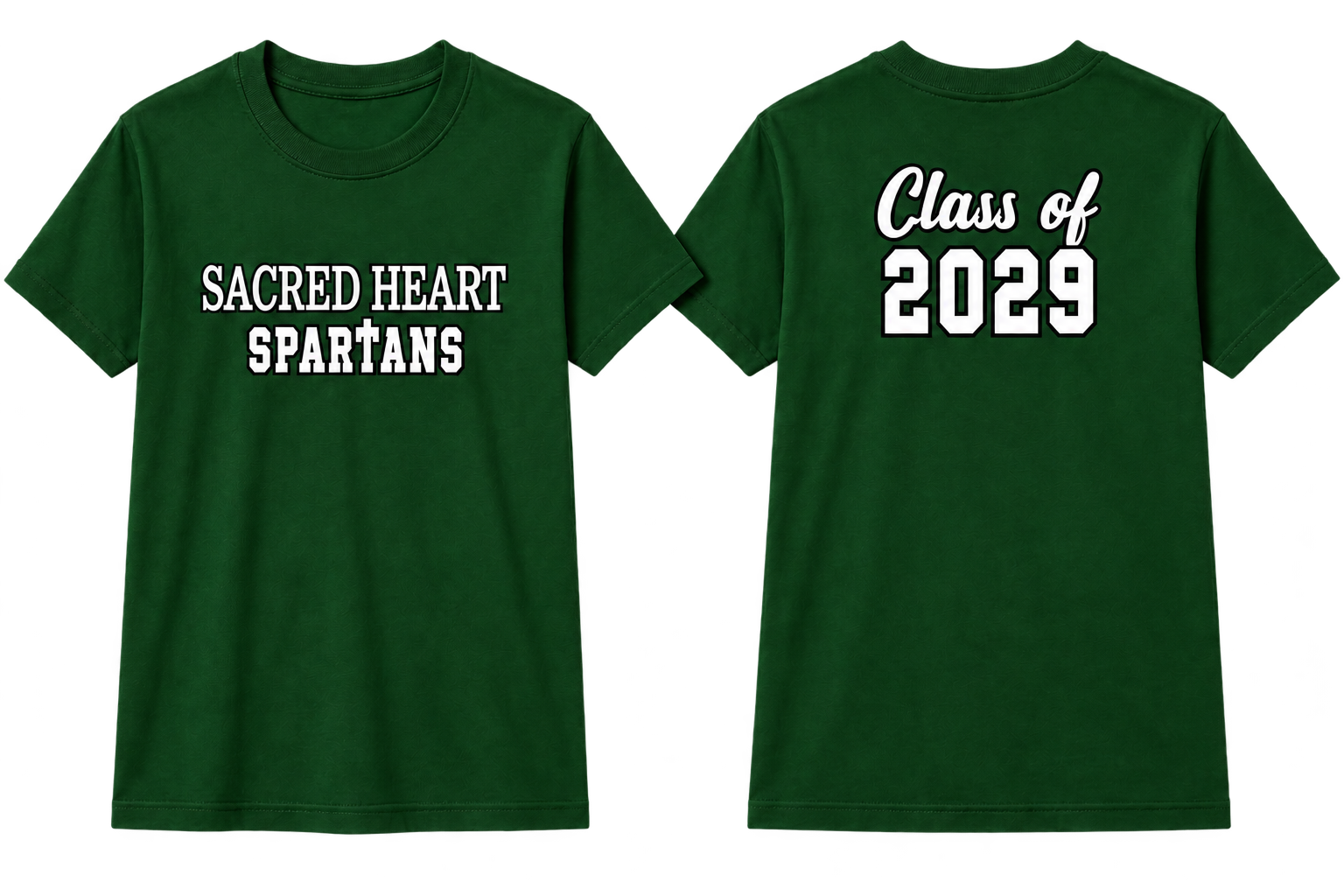 Sacred Heart Class Shirts 2027–2036