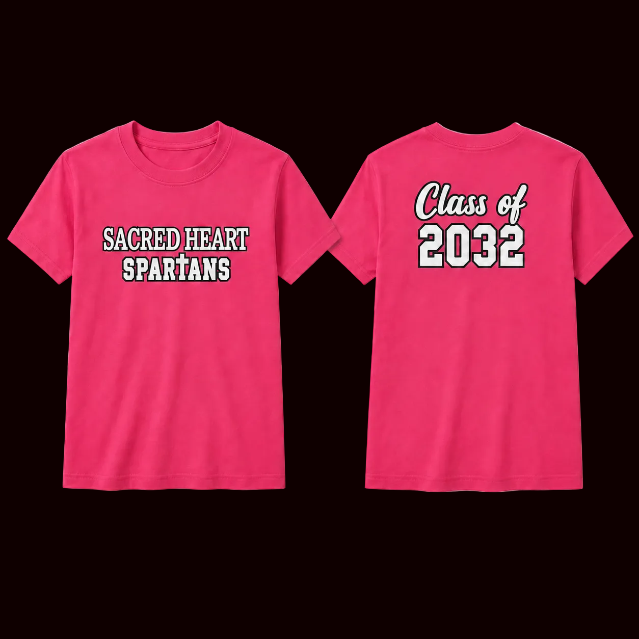 Sacred Heart Class Shirts 2027–2036