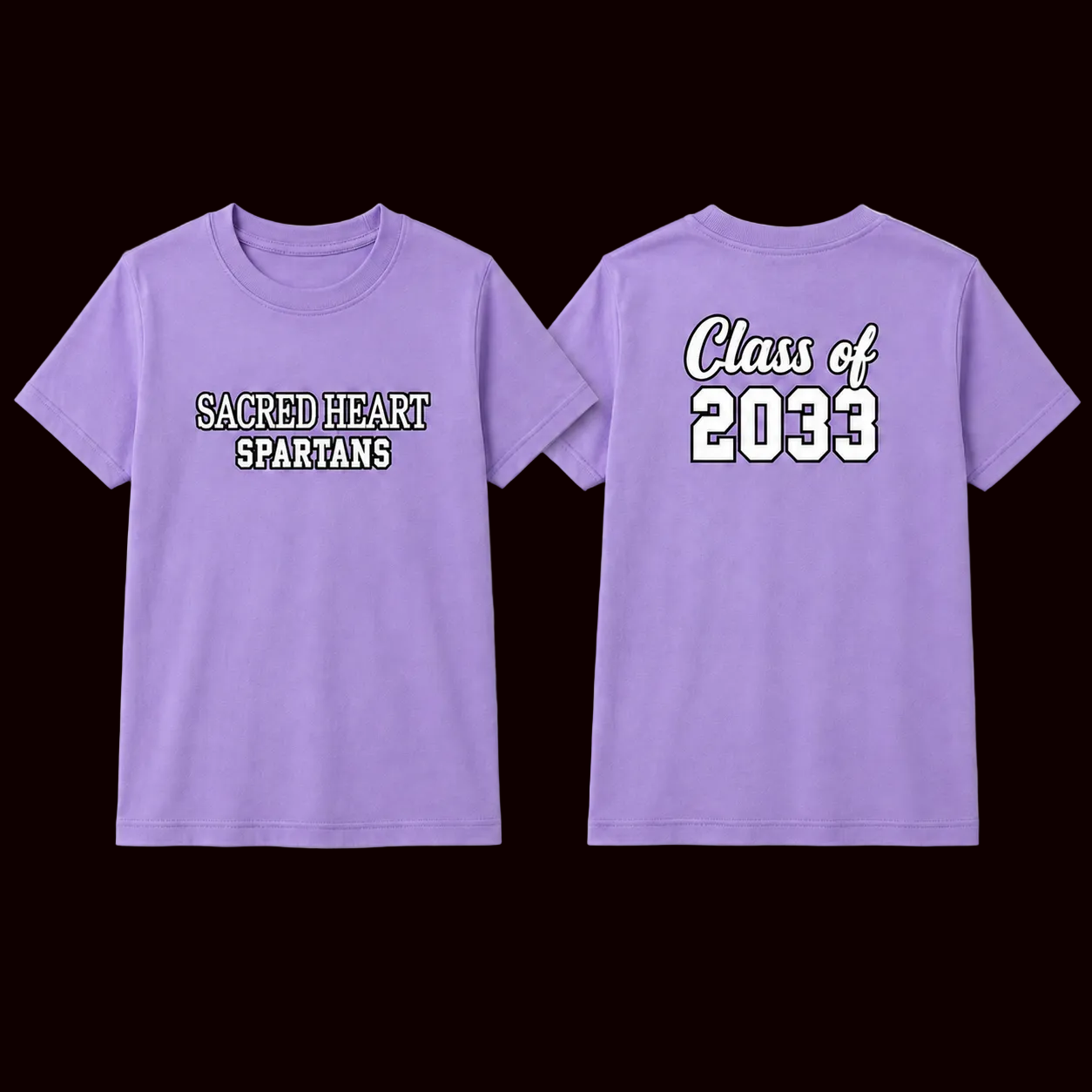 Sacred Heart Class Shirts 2027–2036