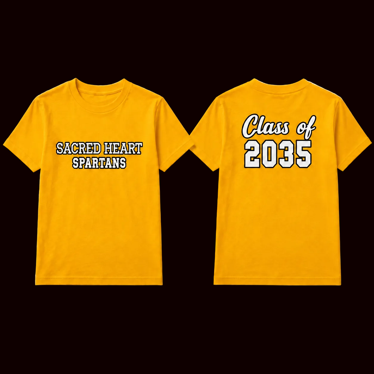 Sacred Heart Class Shirts 2027–2036