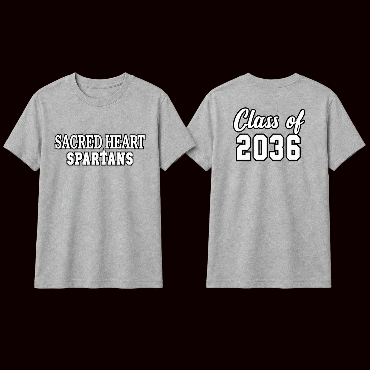 Sacred Heart Class Shirts 2027–2036