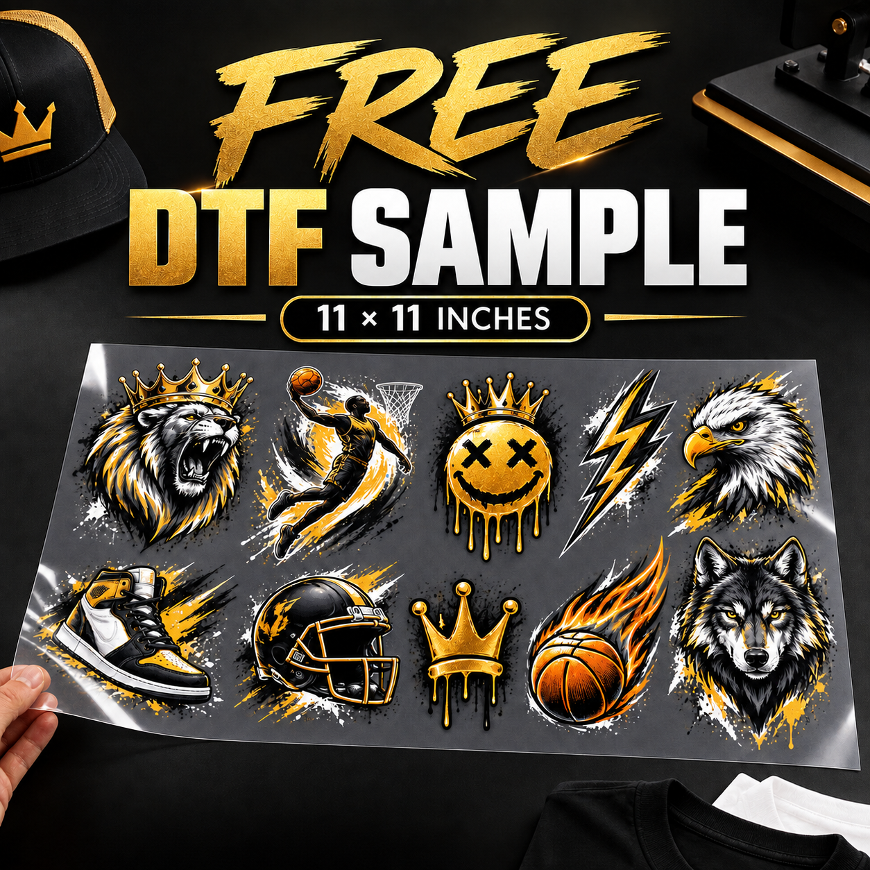 DTF Free Sample – 11x11