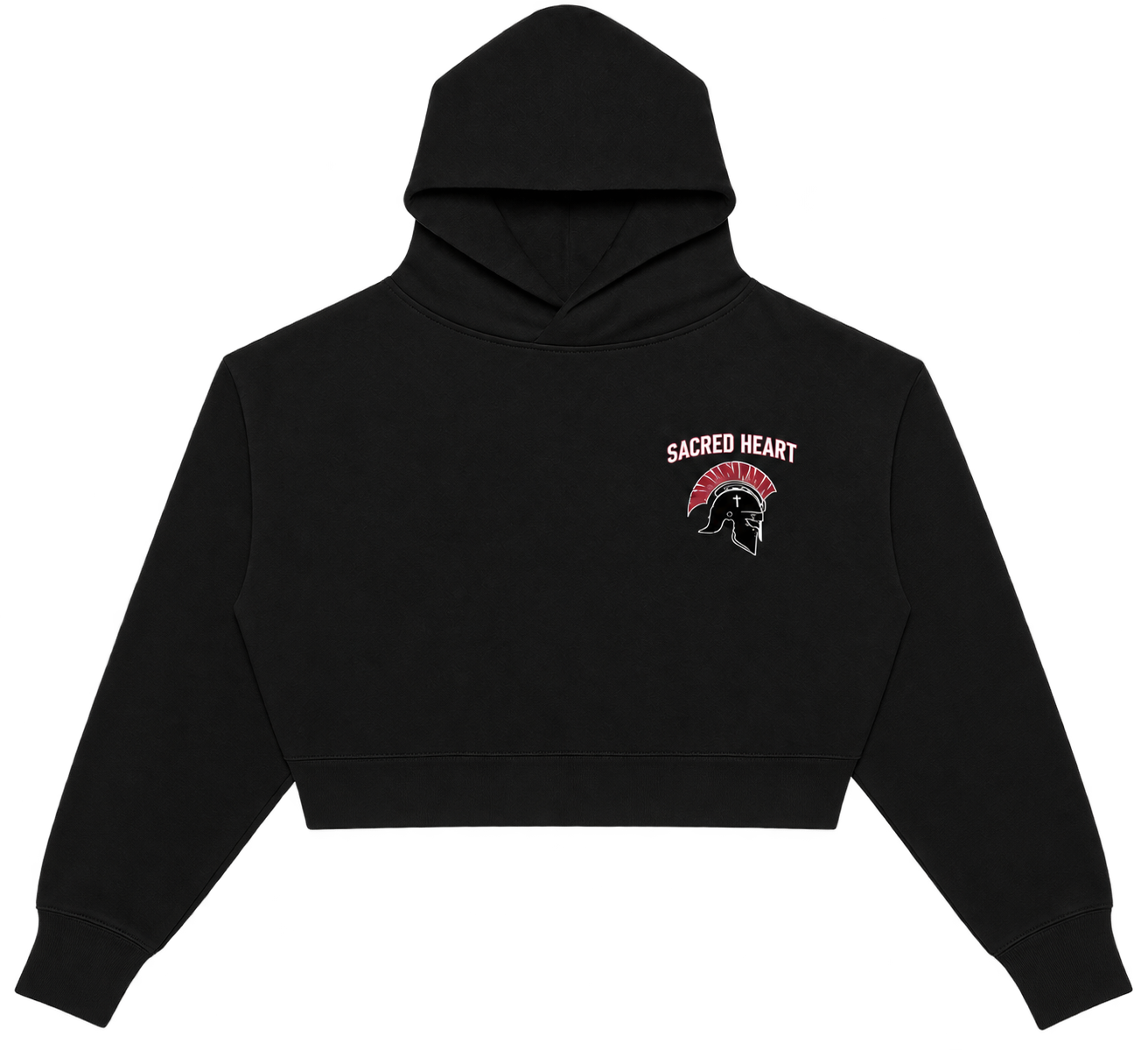 Sacred Heart Women Crop Hoodie