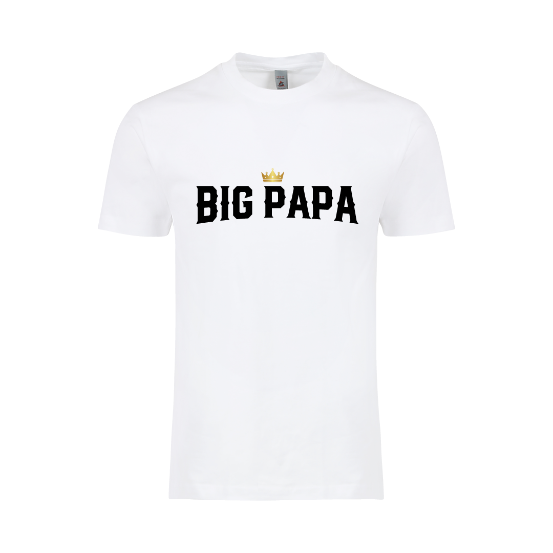 Big Papa Printed White T-shirt